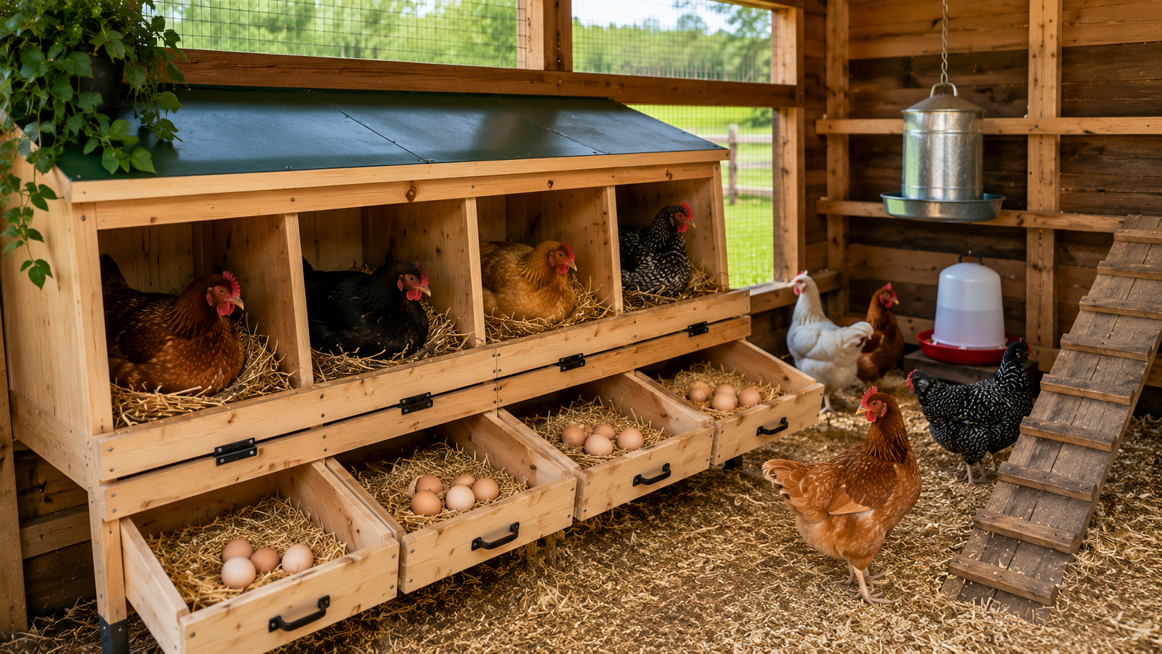 Best Nesting Boxes for Healthy Egg Production