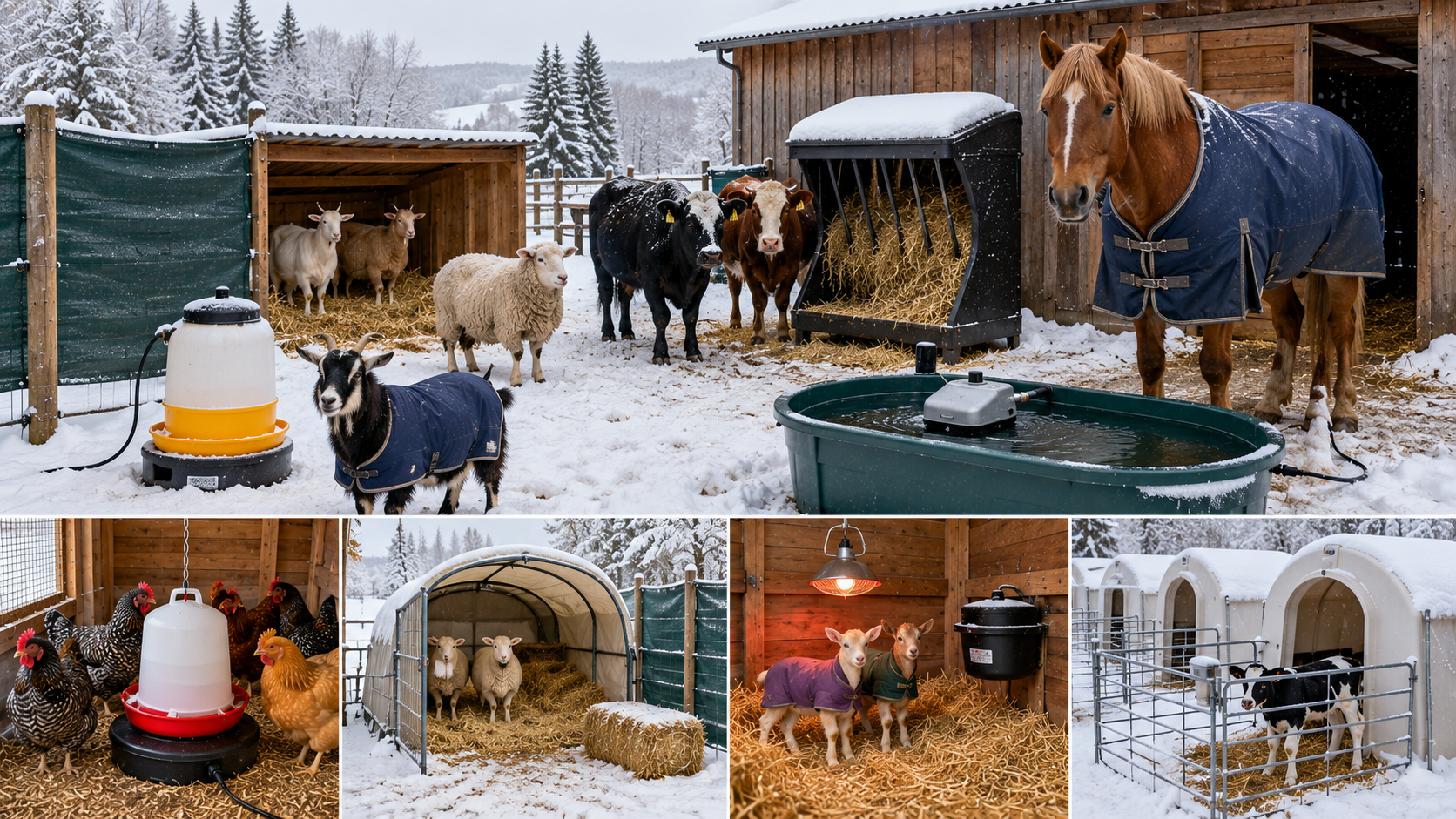 Winter Care Accessories for Farm Animals
