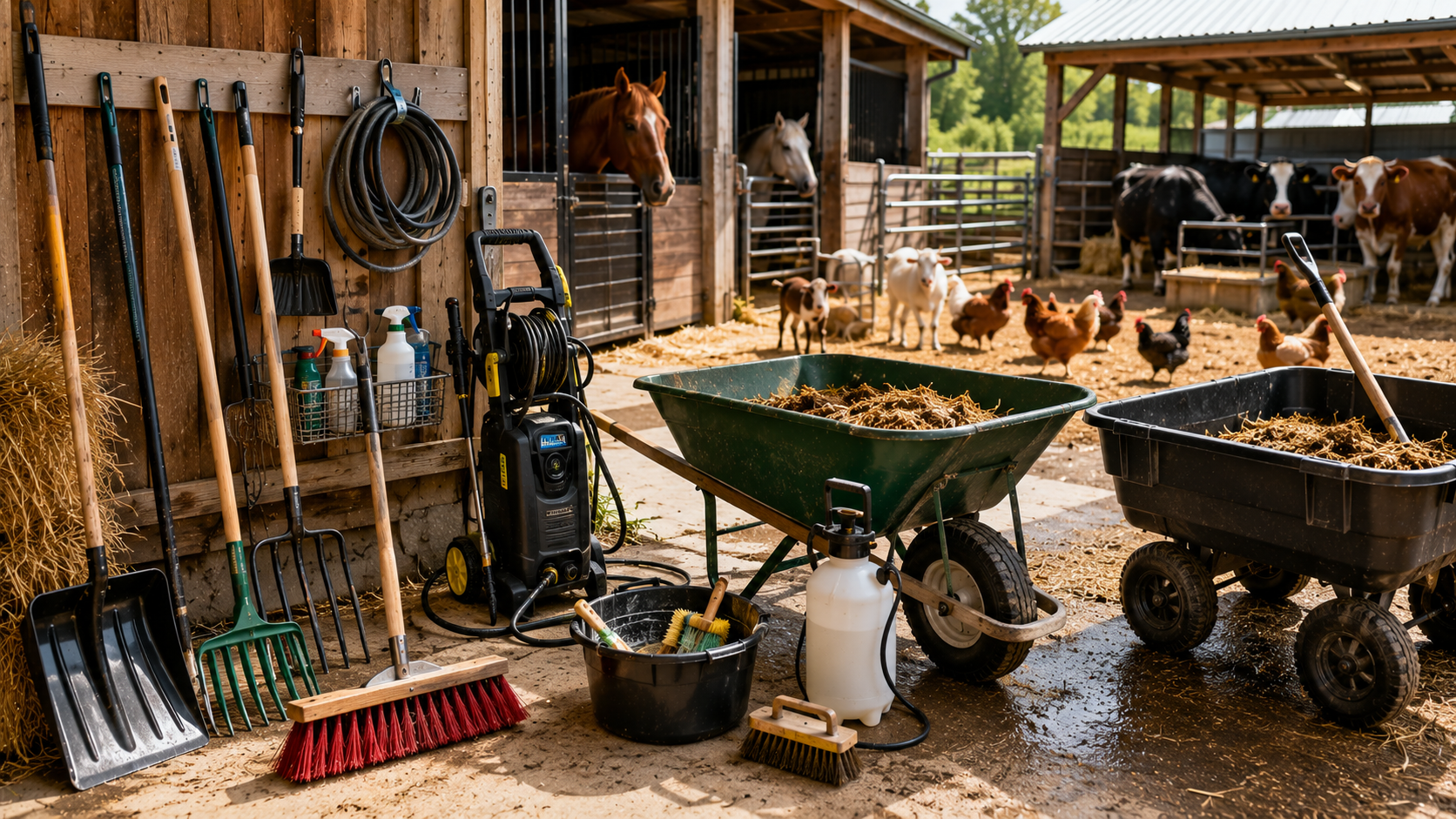 Farm Cleaning Tools That Save Time