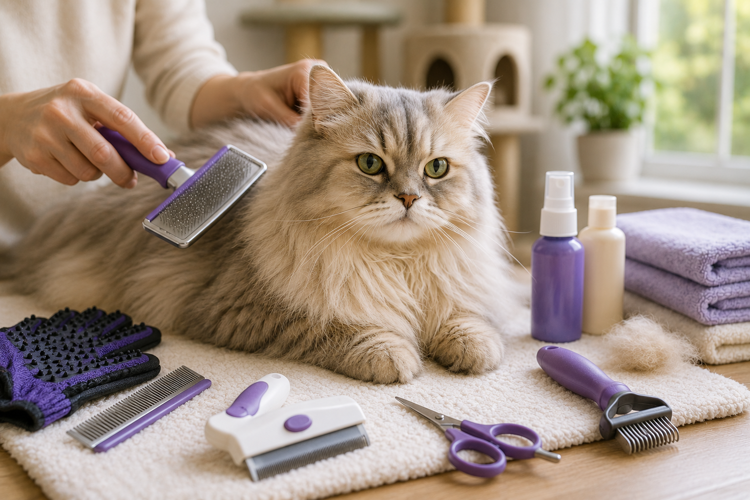 Best Cat Grooming Accessories for Long-Haired Breeds