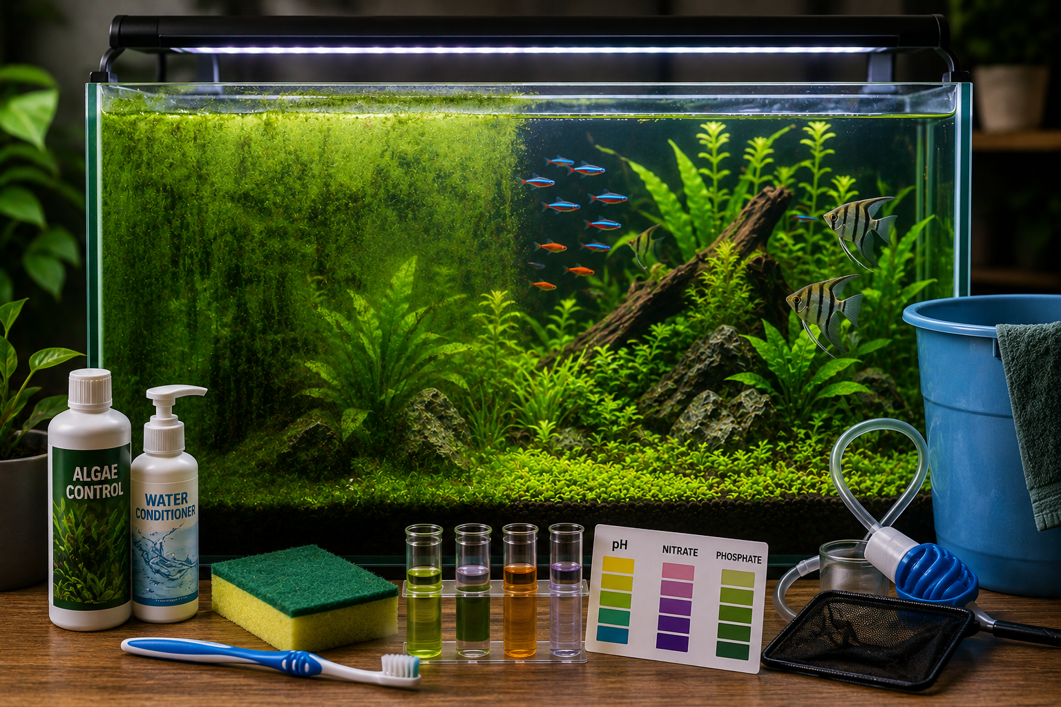 How to Control Algae Growth in Fish Tanks