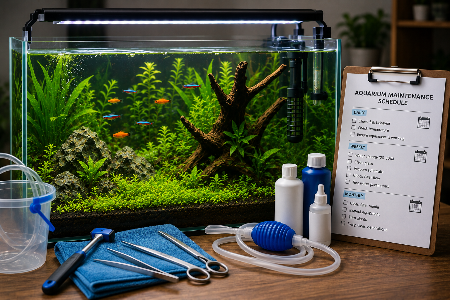 Aquarium Maintenance Schedule for Beginners