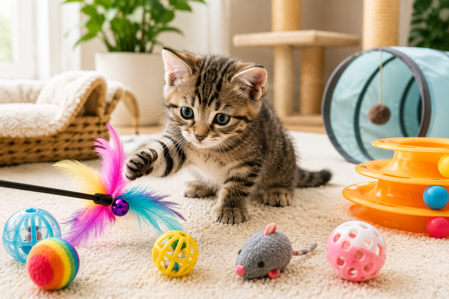 Best Toys for Kittens Under One Year Old
