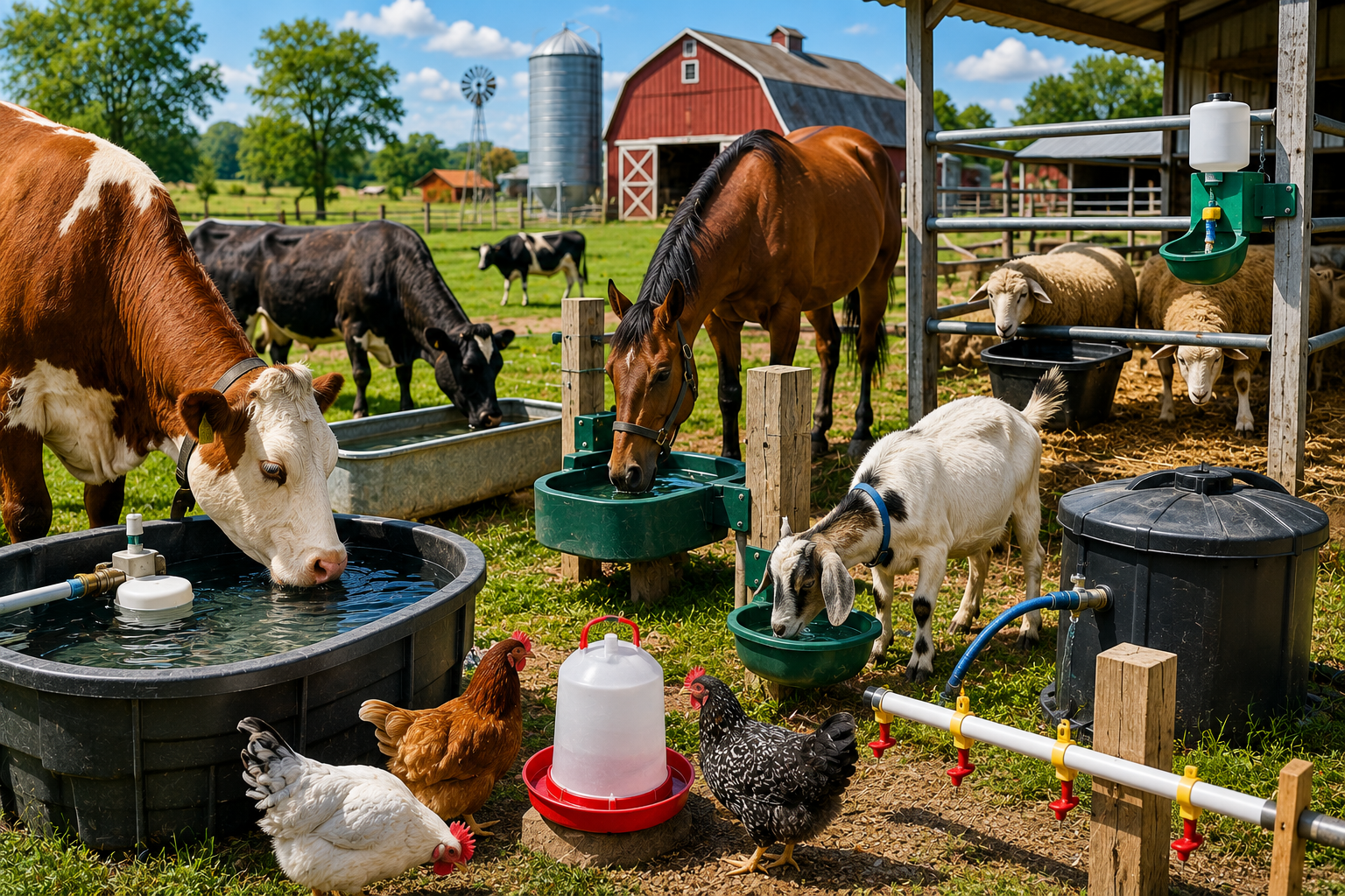 Choosing the Right Watering System for Farm Animals