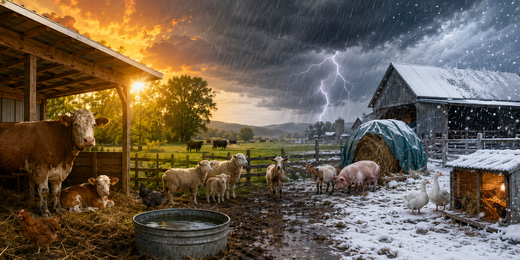 How to Protect Farm Animals from Extreme Weather