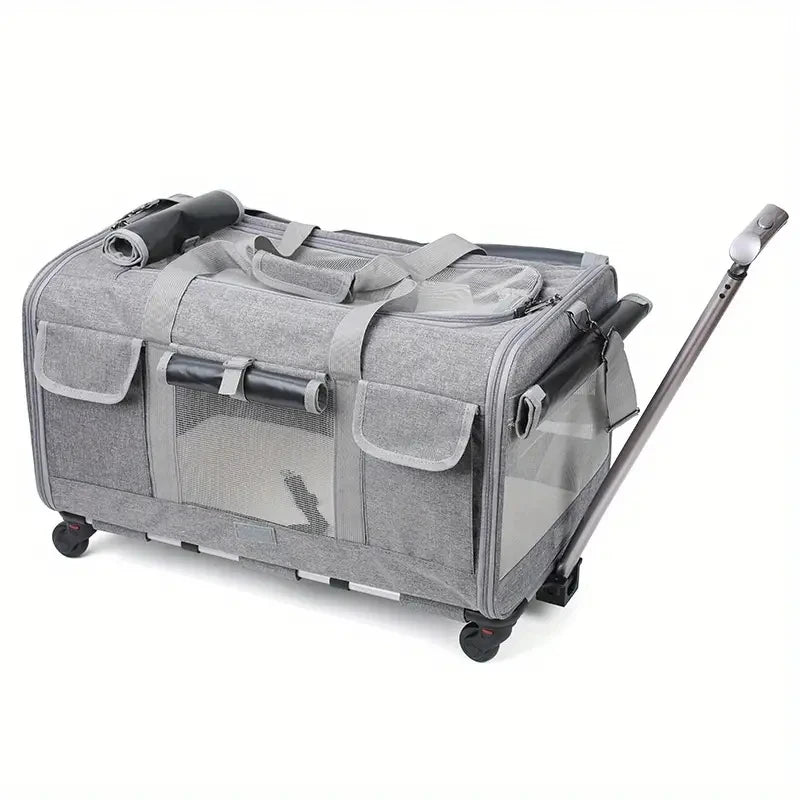 Extra Large Portable Pet Trolley Case, Detachable Dog Trolley Case, Large Foldable Pet Bag Cat Travel Carrier Bag - Play Paws Toys