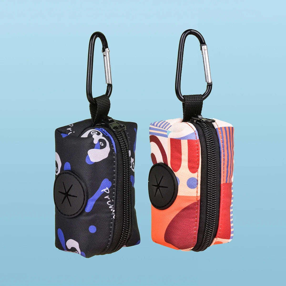 2pcs uniquely designed pet poop bag set fits all dog leashes no built-in bag and leash a must-have for pet owners