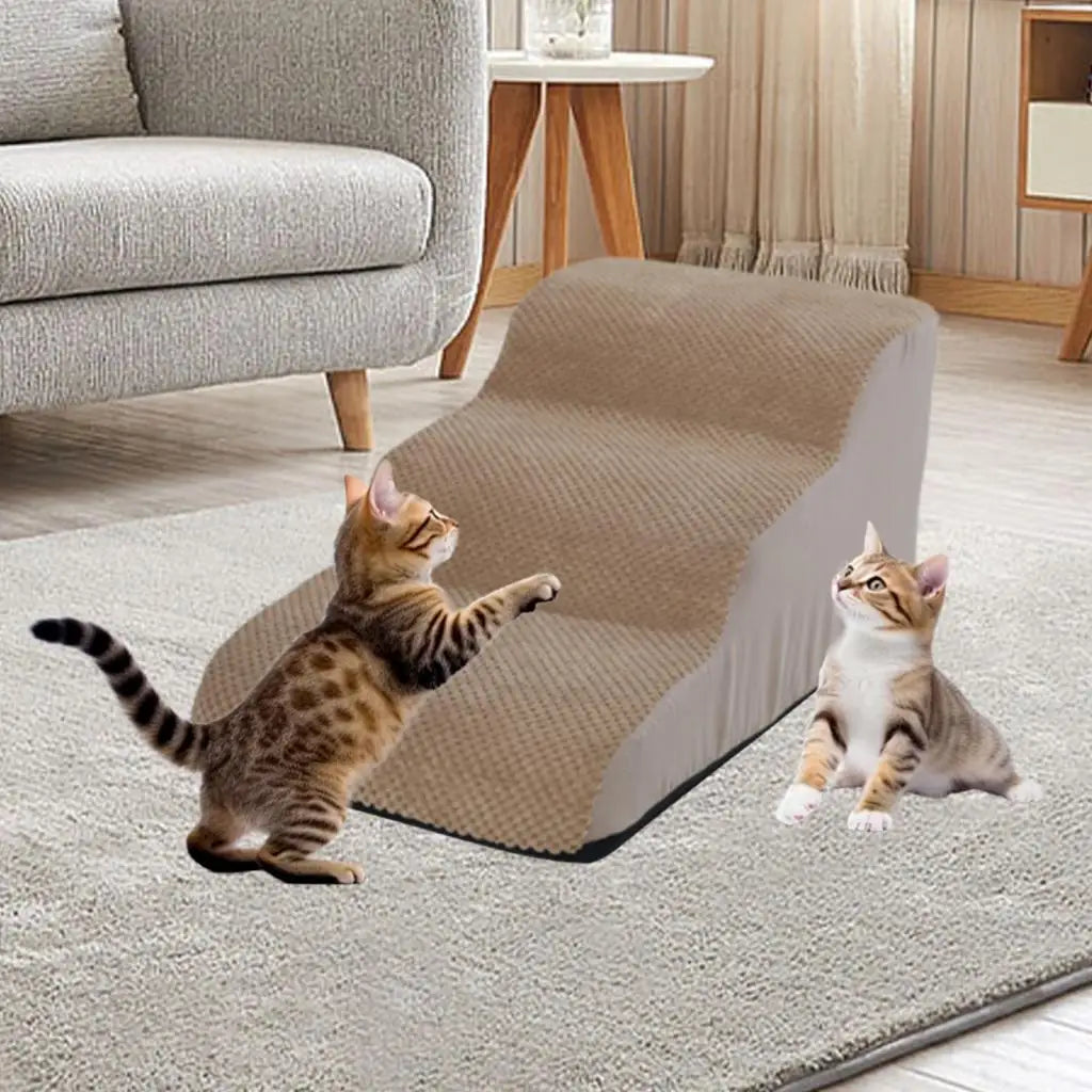 Pet Dog Ladder Pet Stairs Couch Cat Ramp High Bed Cat Rabbits Small Large Dogs Nonslip Washable Kitty Kitten Bedding Cat Stair