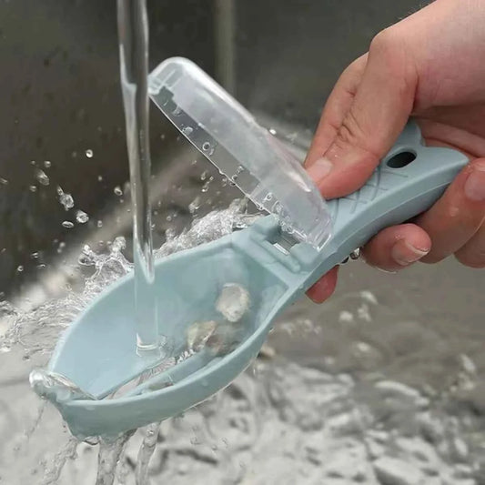 Fish Scales Graters Scraper Fish Cleaning Tool Scraping Scales Device with Cover Home Kitchen Cooking Fishing Tool Pesca Tackle