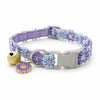 Spring Summer Soft Lace Flower Pet Collar Adjustable Breakaway Buckle Pet Neck Collar With Bell Floral Pendant For Cats Small Dogs 3 Colors Pink White Purple Optional
