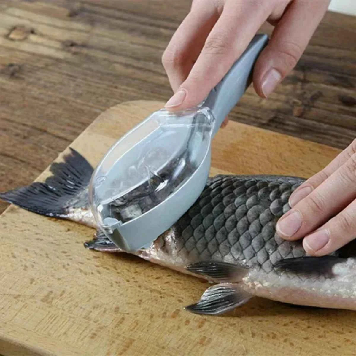 Fish Scales Graters Scraper Fish Cleaning Tool Scraping Scales Device with Cover Home Kitchen Cooking Fishing Tool Pesca Tackle