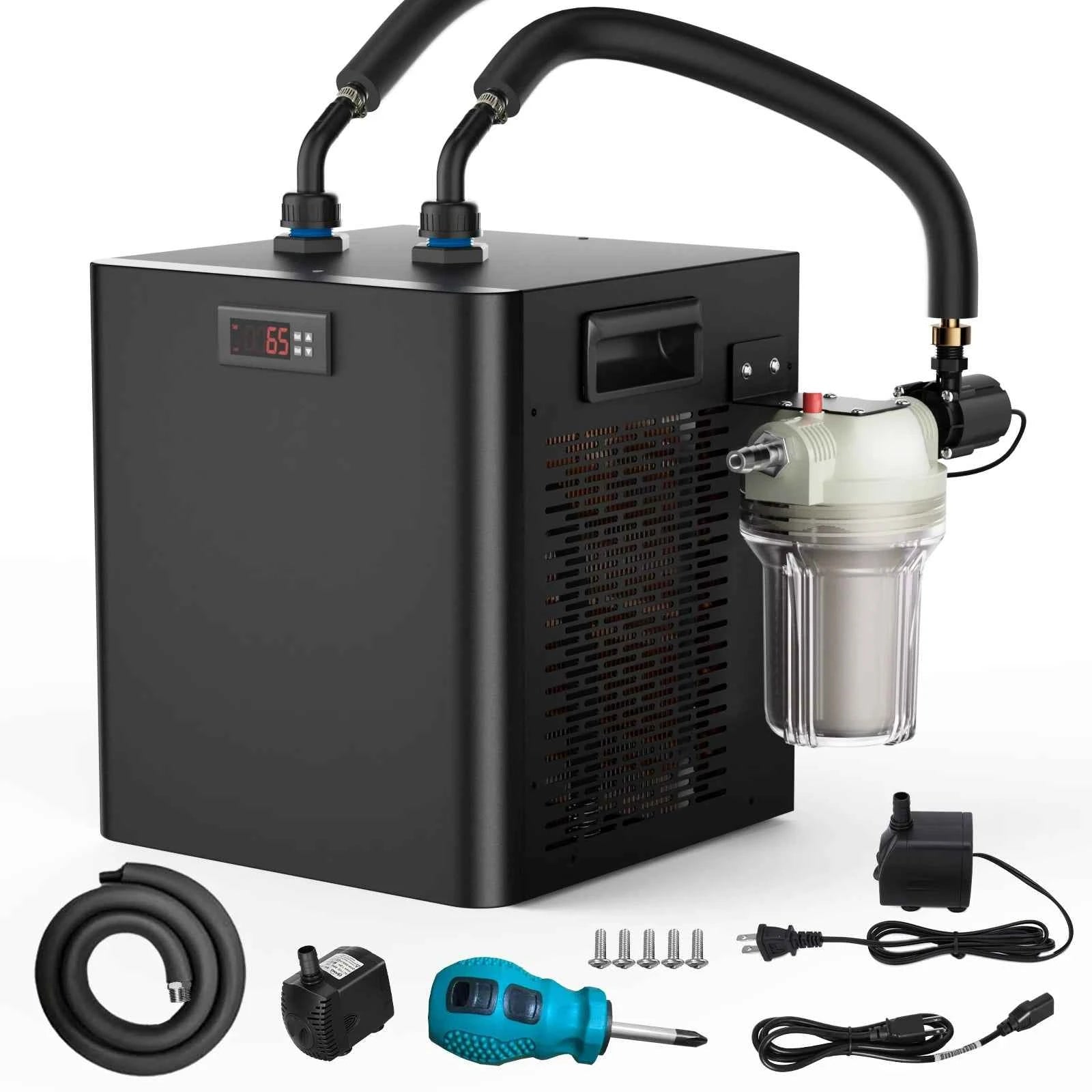 Ice Bath Water Chiller for Cold Plunge Tubs, 1/3 HP Cold Plunge Chiller Built-in Filter & Pump for Ice Bath Cold Therapy Recover
