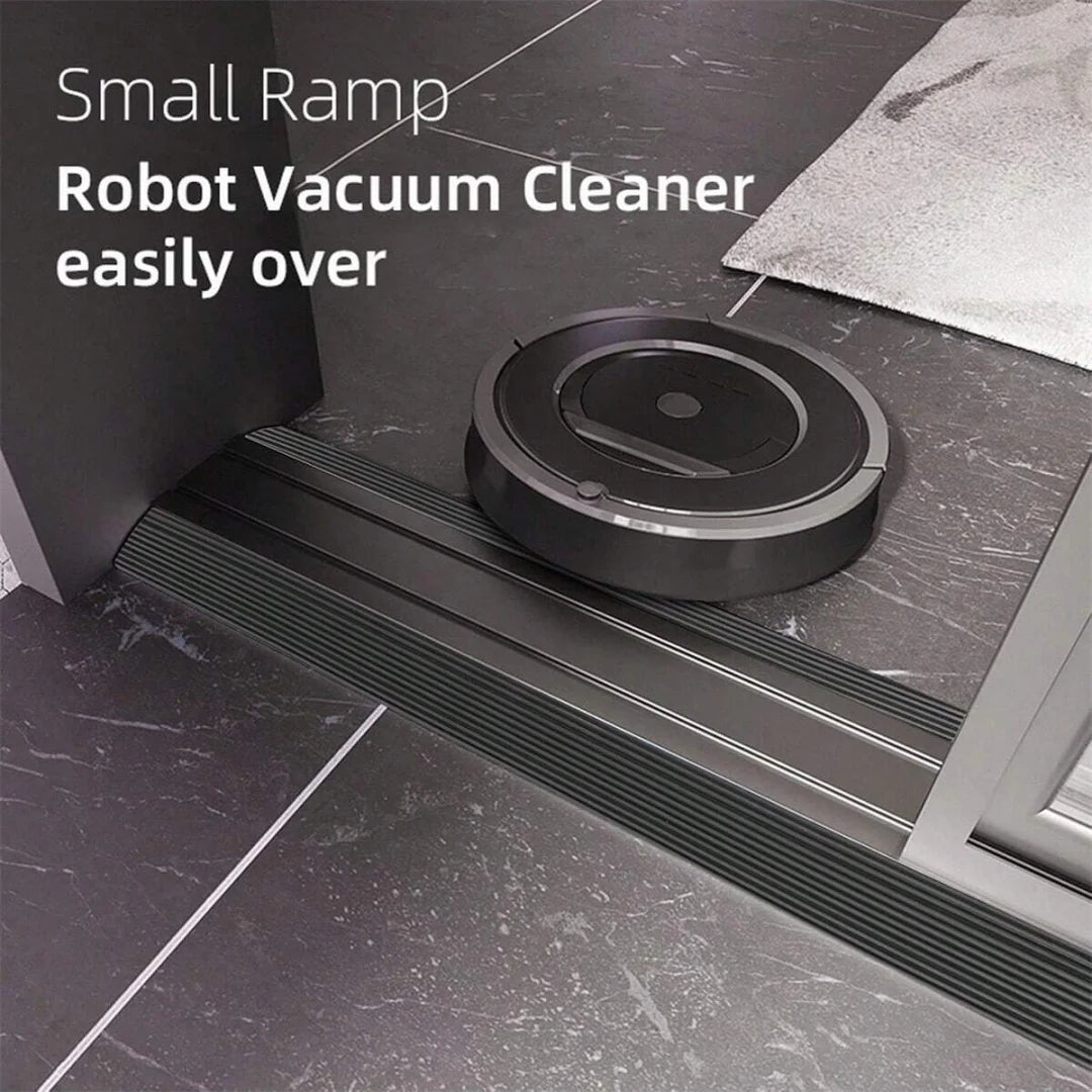 1PC 0.9mx5cm Multi-Purpose Ramp Mat Door Threshold Ramp- Self-Adhesive, Durable, Non-Slip, Suitable for Robotic Vacuums