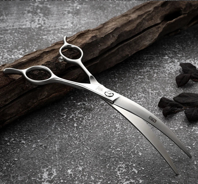 Fenice Big Super Curved Scissors 45° 6/6.5/7/7.5inch Pet Dog Grooming Scissors Pets Hair Curved Shears ножницы tijeras tesoura