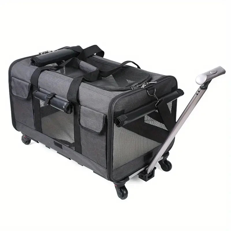 Extra Large Portable Pet Trolley Case, Detachable Dog Trolley Case, Large Foldable Pet Bag Cat Travel Carrier Bag - Play Paws Toys