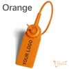 Pobsuier 100Pcs Custom Plastic Labels Clothing Brand Tag Disposable Personalized Security Hang Tags for Clothes Shoes 180mm/7.1"
