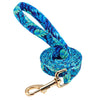 Personalized Dog Collar And Leash Set Nylon Dog Collars Floral Printed Pet Walking Leash Customized ID Tag For Medium Large Dogs