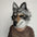 Latex with Fur Black Cat Cosplay Mask Scary Helmet Animal Funny Costume Hood Hair Mask Headwear Adult Halloween Party Props