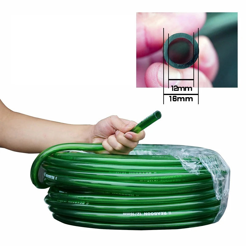 8/12/16mm Aquarium Green Hose for Water Pump Filter Accessories Tube Fish Tank Water Pipe Cleaning Tool Garden Irrigation Hose