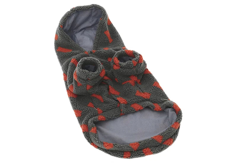 HOOPET 3XL-7XL Winter Thick Big Dog Clothes Lambs Wool Jacket for Medium Large Dogs Windproof Coat Pet Accessories
