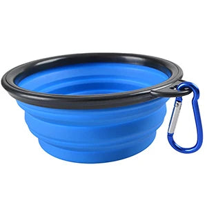 1000ml Large Collapsible Dog Pet Folding Silicone Bowl Outdoor Travel Portable Puppy Food Container Feeder Dish Bowl