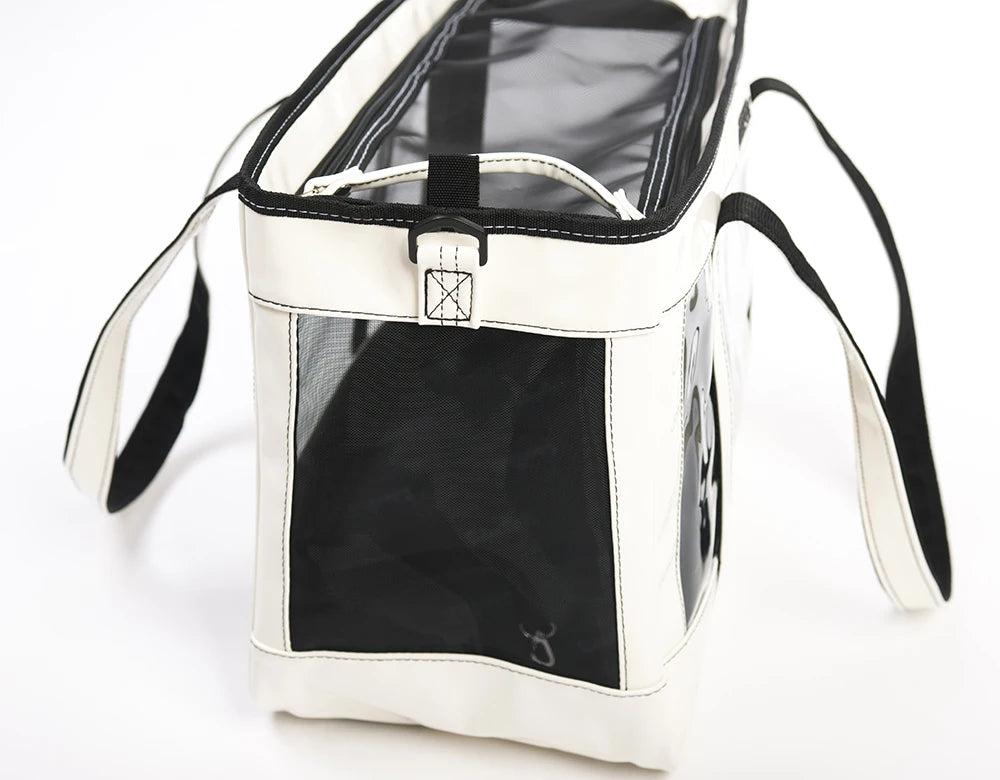 EDENPETZ Breathable Pet Dog Cat Carrier Mesh Leather Fashion Large Travel Puppy Kitty Carry Bag Shoulder Handbag - Play Paws Toys