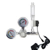 ZRDR DIY Aquarium CO2 Regulator Non-return Bubble Counter Independent Solenoid Valve Kit Fish Tank CO2 Pressure Reducing Valve