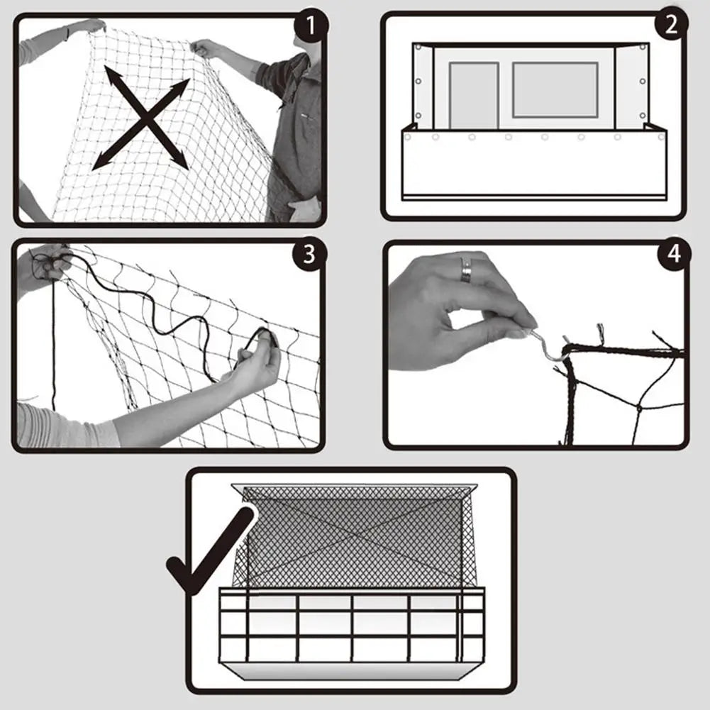 Plastic Cat Protective Net Pet Protection Net Sturdy Safe Wire Cover for Balconies Windows - Play Paws Toys