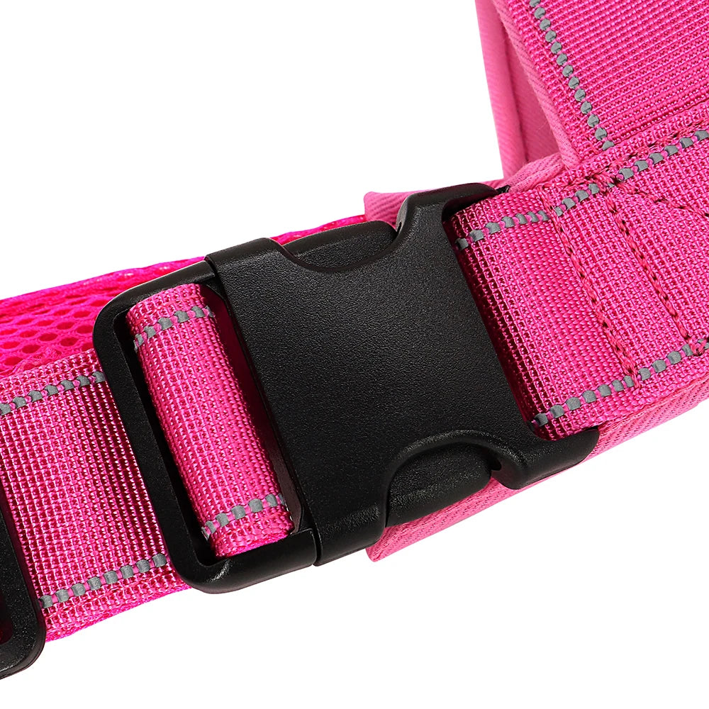 Reflective No Pull Nylon Dog Harness Adjustable Pet Walking Training Harness Vest For Medium Large Dogs Pitbull German Shepherd