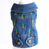 Stylish Cowboy Dog Jacket Spring Denim Dog Clothes Vest Puppy Clothing for Dogs Chihuahua Yorkies Casual Jeans Pet Coat Costumes