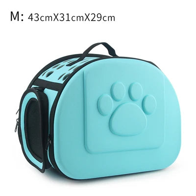 Travel Pet Bag Cat Flower Carriers Bags Breathable Pink Folding Small Dog Outdoor Shoulder Bag Folding Cats Carrying - Play Paws Toys