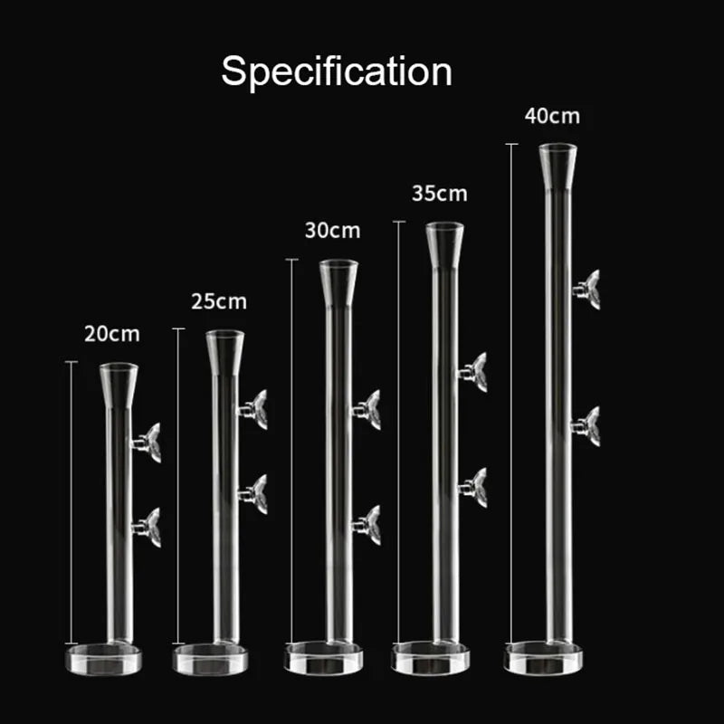 Glass Aquarium Feeder Tube Dish Transparent Fish Tank Shrimp Snail Food Feeder Bowl Aquarium Feeding Accessories Shrimp Feeding
