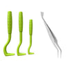 NEW 3PCS Pet Flea Remover Tool Plastic Scratching Hook Remover Pet Cat Dog Grooming Supplies Tick Removal Tool Tweezers Comb