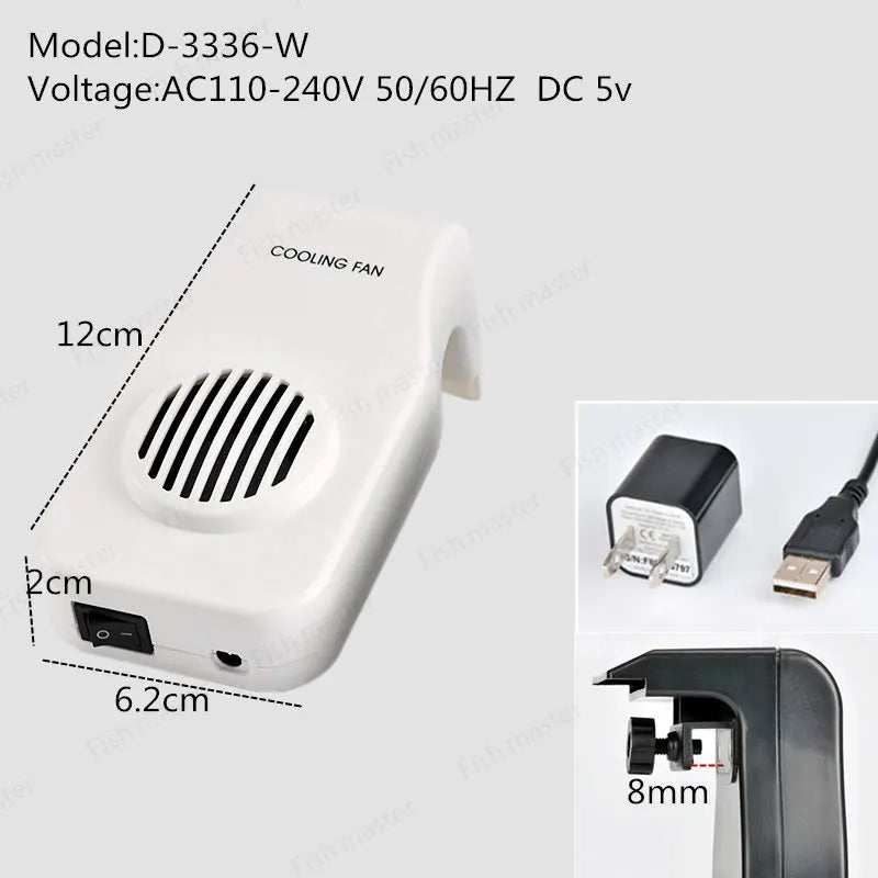 Aquarium fish tank automatic temperature control fan tank cooling aquarium fan water cooling mute 1 2 3 4 5 6