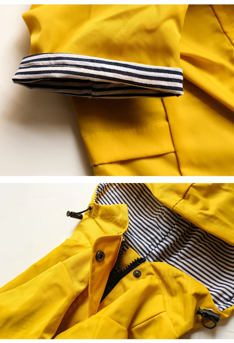 Waterproof Pet Dog Coat for Small Medium Large Dogs Windproof Jacket Dog Raincoat Dog Sport Hoodies Pet Clothes pink yellow
