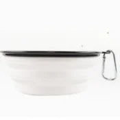 1000ml Large Collapsible Dog Pet Folding Silicone Bowl Outdoor Travel Portable Puppy Food Container Feeder Dish Bowl