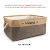 Personalized Dog Toy Basket Free Print Pet Storage Box Cat DIY Custom Name Toys Clothes Accessories Organize Storage