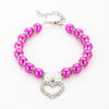 Rhinestone Pet Collar Puppy Dog Cat Imitation Pearl Necklace Pet Accessories Lovely Fashion Pets Dogs Cats Collar