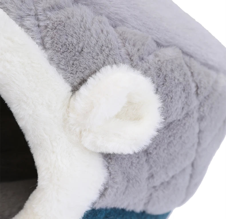 HOOPET Cat Bed House Soft Plush Kennel Puppy Cushion Small Dogs Cats Nest Winter Warm Sleeping Pet Dog Bed Pet Mat Supplies - Play Paws Toys