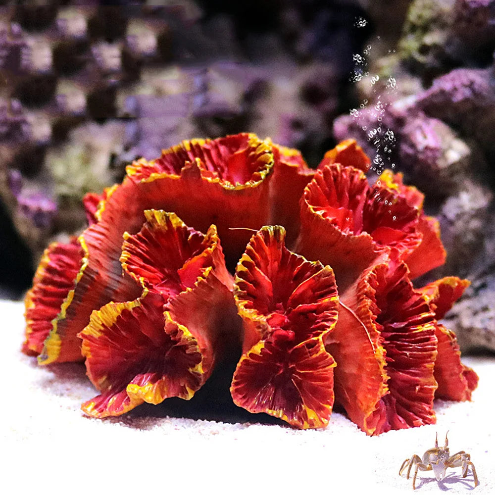 Resin Coral Reef Aquarium Ornaments Fish Tank Decor Resin Coral Home Tank Decor