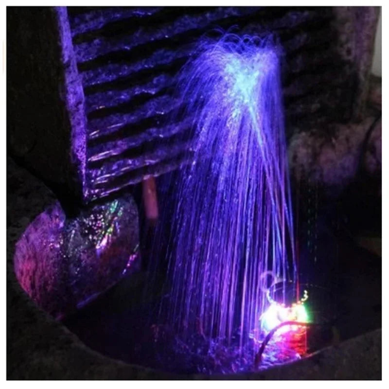 MEMEOKON Aquarium Light LED Circle Lights with Hole for Underwater Fountain Pump Fish Tank Lighting Swimming Pool Decoration