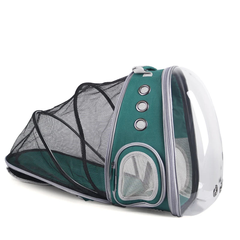 High Quality Astronaut Portable Cat Travel Bag Breathable Space Capsule Expandable Transparent Carrier Pet Backpack For Cat Dog - Play Paws Toys