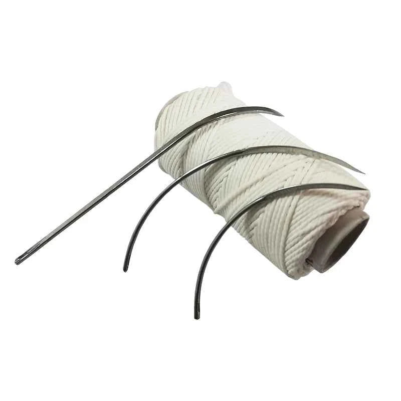 Surgical Suture Thread 1 Pcs Surgical Needle 10 Pcs Veterinary Surgery Equipment Suture Needle Suture Thread Animal Pet Feeding
