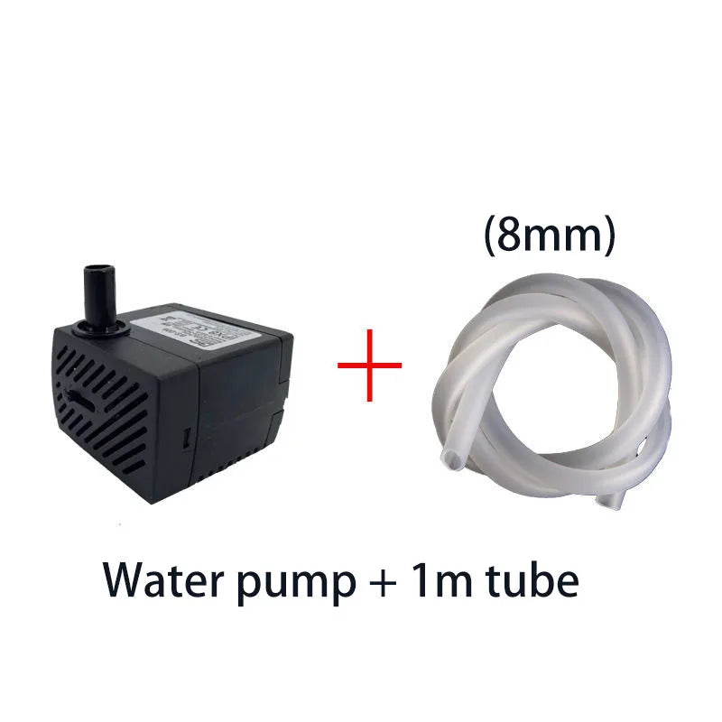 110V/220V 2.5W/3W/4W/5W Ultra-Quiet Submersible Water Fountain Pump Filter Fish Pond Aquarium Water Pump Tank Garden Fountain