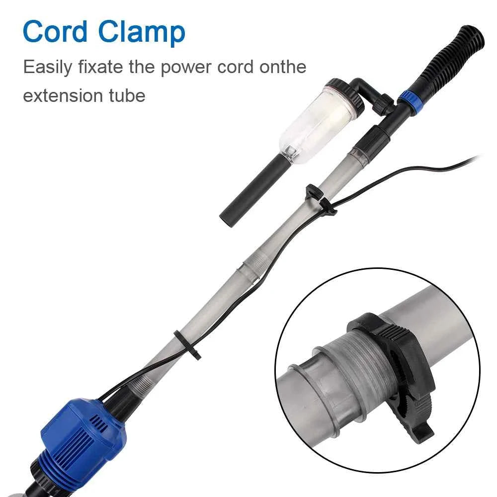 Electric Siphon Filter Fish Tank Sand Washer US Plug Aquarium Siphon Operated Cleaner Vacuum Gravel Water Changer