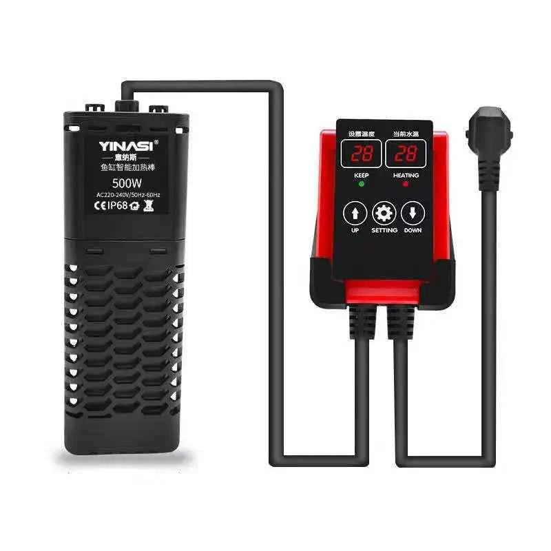50-1200W New Aquarium Submersible Heater Fish Tank LCD Display Adjustable Water Heating Rod Constant Auto Temperature 220-240V