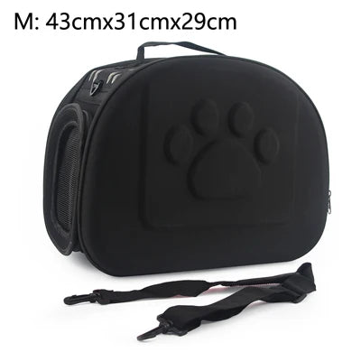 Travel Pet Bag Cat Flower Carriers Bags Breathable Pink Folding Small Dog Outdoor Shoulder Bag Folding Cats Carrying - Play Paws Toys