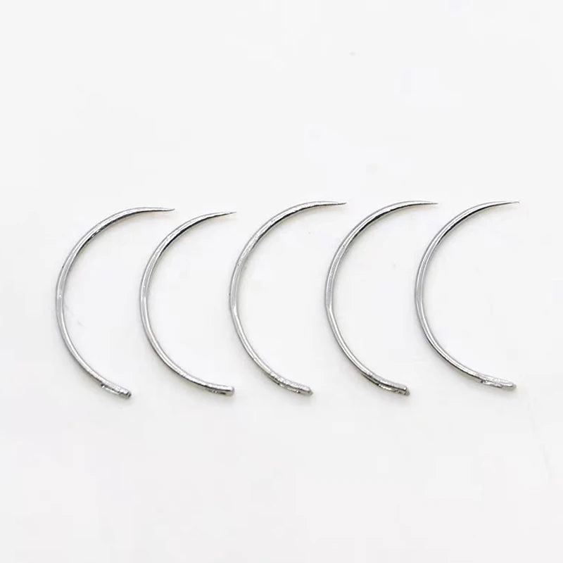 10 Pcs Farm Tool Veterinary Suture Needle Pig Cattle Sheep Poultry Beast with Suture Needle Surgical Needle Livestock Tools