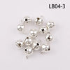 Silver Gold Nickel Copper Jingle Bells Pendants Hanging Christmas Ornaments Christmas Decorations Party DIY Crafts Accessories