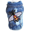 Stylish Cowboy Dog Jacket Spring Denim Dog Clothes Vest Puppy Clothing for Dogs Chihuahua Yorkies Casual Jeans Pet Coat Costumes